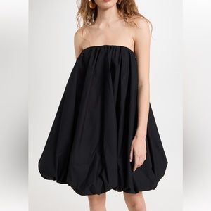 Ulla Johnson Black Strapless Bubble Mini Dress